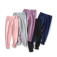 Load image into Gallery viewer, Kid Girls Solid Color Sports Pants Leggings Wholesale 53026470
