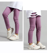 Load image into Gallery viewer, Kid Girls Solid Color Sports Pants Leggings Wholesale 53026470
