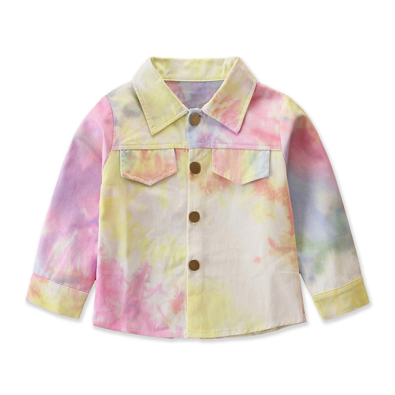 Baby Kid Girls Tie Dye Jackets Outwears Wholesale 67277013