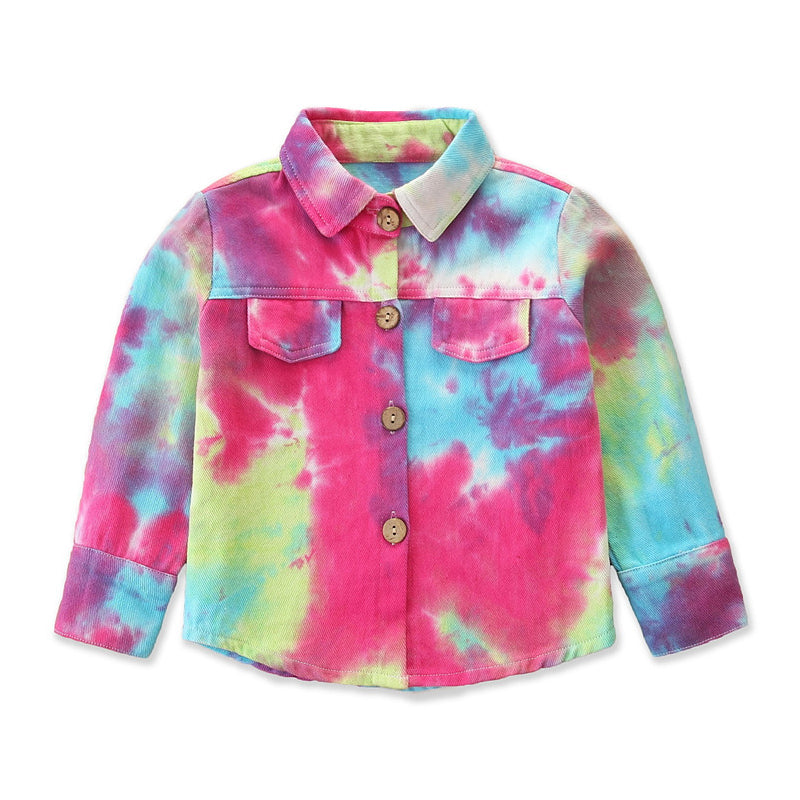 Baby Kid Girls Tie Dye Jackets Outwears Wholesale 56386982