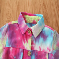 Load image into Gallery viewer, Baby Kid Girls Tie Dye Jackets Outwears Wholesale 56386982
