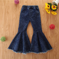 Load image into Gallery viewer, Kid Girl Trendy Flared Denim Pants Wholesale 84836878
