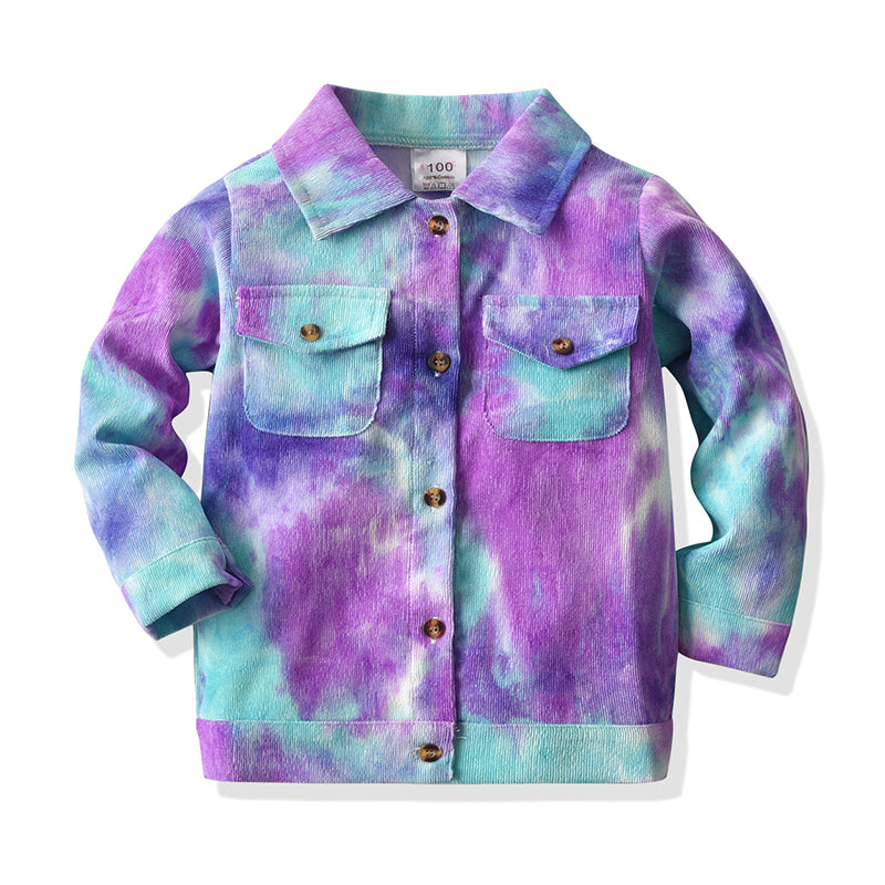 Baby Kid Girls Tie Dye Jackets Outwears Wholesale 93326588
