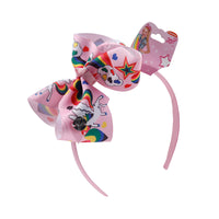 Load image into Gallery viewer, Kid Girl Unicorn Ribbon Bow Headbands Wholesale 29573388
