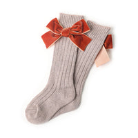 Load image into Gallery viewer, Kid Girl Velvet Bowknot High Top Socks Wholesale 38815816

