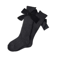 Load image into Gallery viewer, Kid Girl Velvet Bowknot High Top Socks Wholesale 38815816
