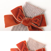 Load image into Gallery viewer, Kid Girl Velvet Bowknot High Top Socks Wholesale 38815816
