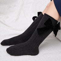 Load image into Gallery viewer, Kid Girl Velvet Bowknot High Top Socks Wholesale 38815816
