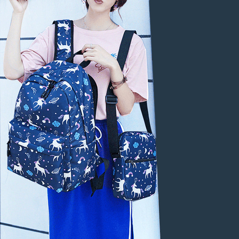 Kid Unicorn Backpack Messenger Bag Pencil Case Set Wholesale 35331556