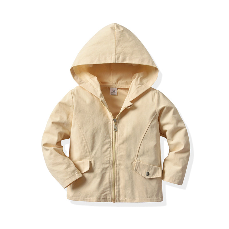 Baby Kid Unisex Solid Color Jackets Outwears Wholesale 23346620