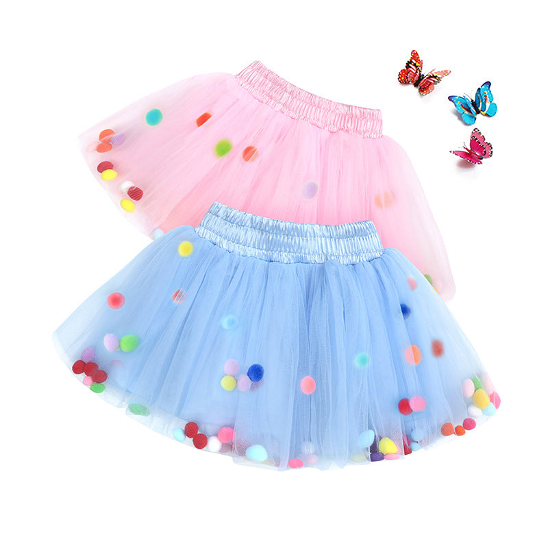 Little Girl Pom Pom Tutu Skirt Wholesale 97924445