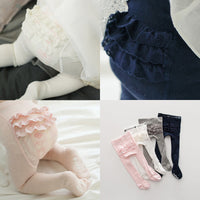 Load image into Gallery viewer, Little Girl Ruffle Decor Tights Wholesale 58425851
