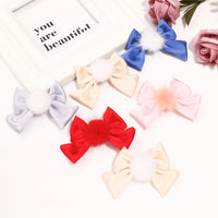 Load image into Gallery viewer, Little Girl Silk Pom Pom Hair Clip Wholesale 47493631
