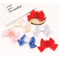 Load image into Gallery viewer, Little Girl Silk Pom Pom Hair Clip Wholesale 47493631
