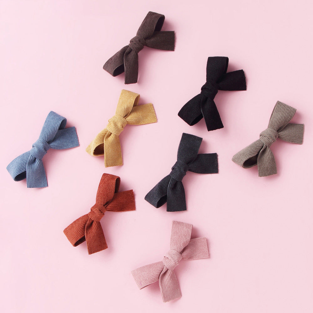 Little Girl Solid Color Bowknot Hairpin Wholesale 95943675