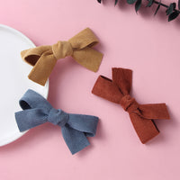 Load image into Gallery viewer, Little Girl Solid Color Bowknot Hairpin Wholesale 95943675
