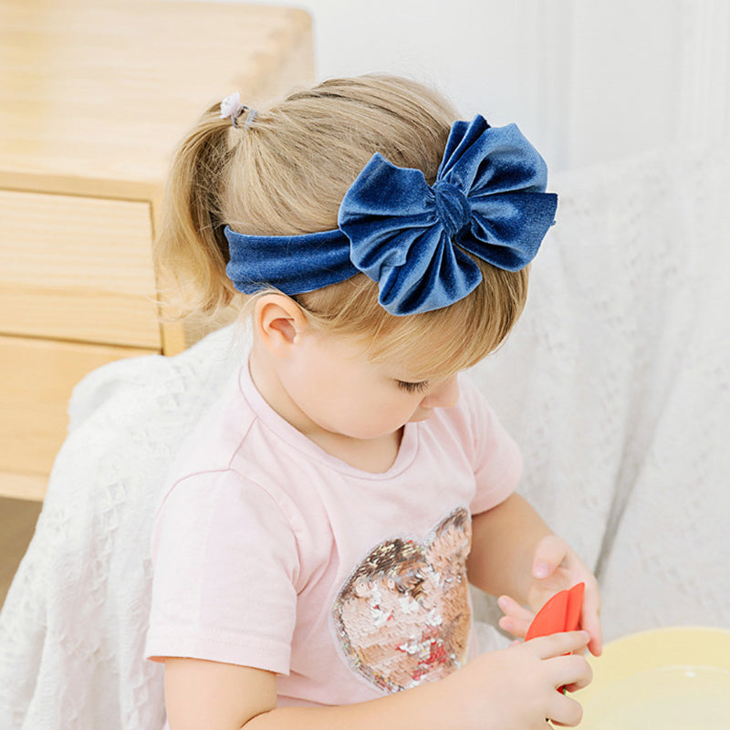 Little Girl Velvet Bowknot Headband Wholesale 86893688