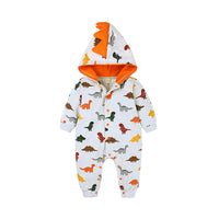 Load image into Gallery viewer, Lovely Baby Girl Unicorn Print Hoodie Jumpsuit Wholesale 55236460
