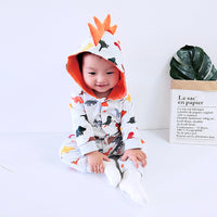 Load image into Gallery viewer, Lovely Baby Girl Unicorn Print Hoodie Jumpsuit Wholesale 55236460

