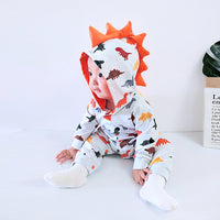 Load image into Gallery viewer, Lovely Baby Girl Unicorn Print Hoodie Jumpsuit Wholesale 55236460
