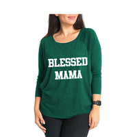 Load image into Gallery viewer, Maternity BLESSED MAMA Nursing Top Wholesale 31035346

