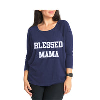 Load image into Gallery viewer, Maternity BLESSED MAMA Nursing Top Wholesale 31035346
