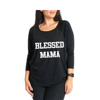 Load image into Gallery viewer, Maternity BLESSED MAMA Nursing Top Wholesale 31035346
