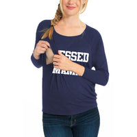 Load image into Gallery viewer, Maternity BLESSED MAMA Nursing Top Wholesale 31035346
