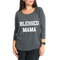 Load image into Gallery viewer, Maternity BLESSED MAMA Nursing Top Wholesale 31035346
