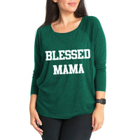 Load image into Gallery viewer, Maternity BLESSED MAMA Nursing Top Wholesale 31035346
