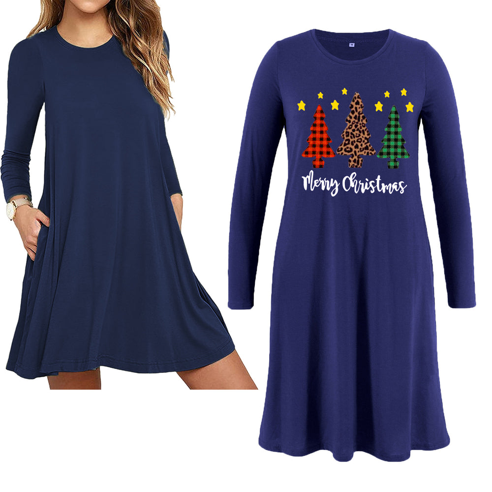 Maternity Christmas Tree T-shirt Dress Wholesale 62693284