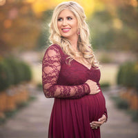 Load image into Gallery viewer, Maternity Solid Color Lace Dresses Wholesale 79916186
