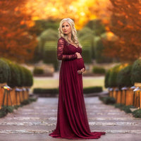 Load image into Gallery viewer, Maternity Solid Color Lace Dresses Wholesale 79916186
