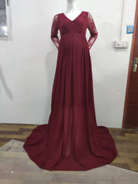 Load image into Gallery viewer, Maternity Solid Color Lace Dresses Wholesale 79916186
