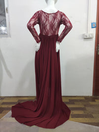 Load image into Gallery viewer, Maternity Solid Color Lace Dresses Wholesale 79916186
