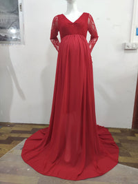 Load image into Gallery viewer, Maternity Solid Color Lace Dresses Wholesale 79916186
