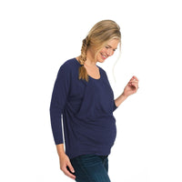 Load image into Gallery viewer, Maternity Round Neck Nursing Top Wholesale 56745367
