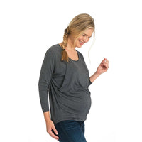 Load image into Gallery viewer, Maternity Round Neck Nursing Top Wholesale 56745367
