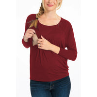Load image into Gallery viewer, Maternity Round Neck Nursing Top Wholesale 56745367
