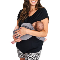 Load image into Gallery viewer, Maternity Solid Color Nursing Modal T-Shirt Wholesale 05013199
