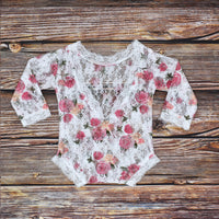 Load image into Gallery viewer, Newborn Girl Lace Bodysuit Photo Prop Clothing Wholesale 53102366
