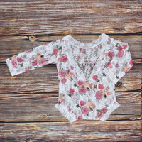 Load image into Gallery viewer, Newborn Girl Lace Bodysuit Photo Prop Clothing Wholesale 53102366
