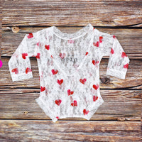 Load image into Gallery viewer, Newborn Girl Lace Bodysuit Photo Prop Clothing Wholesale 53102366
