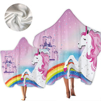 Load image into Gallery viewer, Unisex Letters Rainbow Cartoon Star Unicorn Print Beach Accessories Blankets Wholesale 220606166
