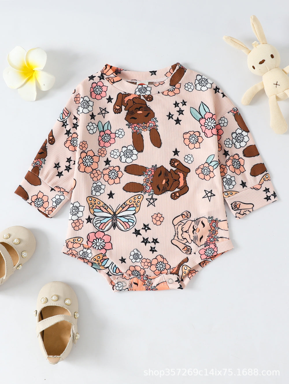 Baby Unisex Cartoon Star Print Rompers Wholesale 230105740