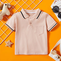 Load image into Gallery viewer, Kid Boy Hit Color Pocket Polo Shirt Wholesale 4943702
