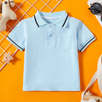 Load image into Gallery viewer, Kid Boy Hit Color Pocket Polo Shirt Wholesale 4943702
