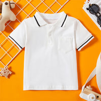 Load image into Gallery viewer, Kid Boy Hit Color Pocket Polo Shirt Wholesale 4943702
