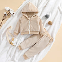 Load image into Gallery viewer, 2 Pieces Set Baby Unisex Color-blocking Jackets Outwears And Pants Wholesale 230105674

