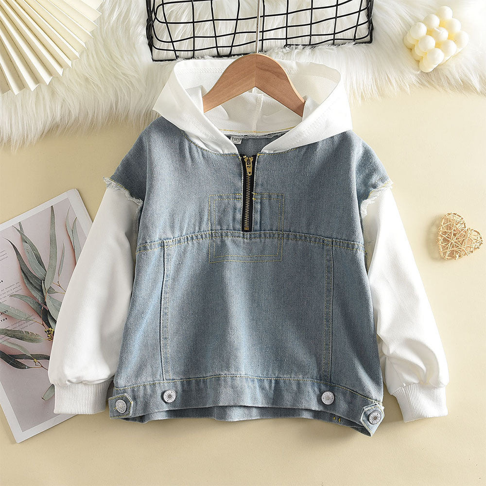 Baby Kid Unisex Color-blocking Hoodies Swearshirts Wholesale 230103478